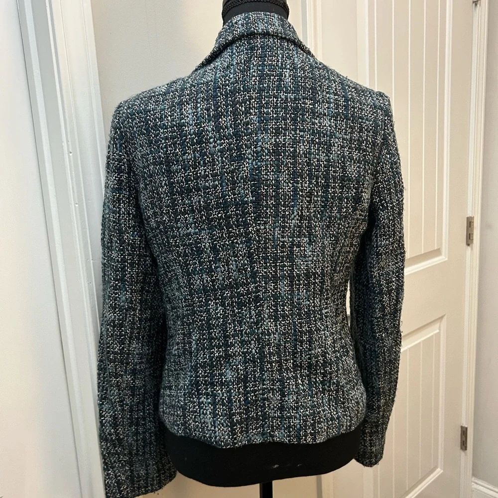 Mossimo Supply Co. Black & White Tweed Blazer | Size Medium | Classic Workwear - Picture 4 of 5